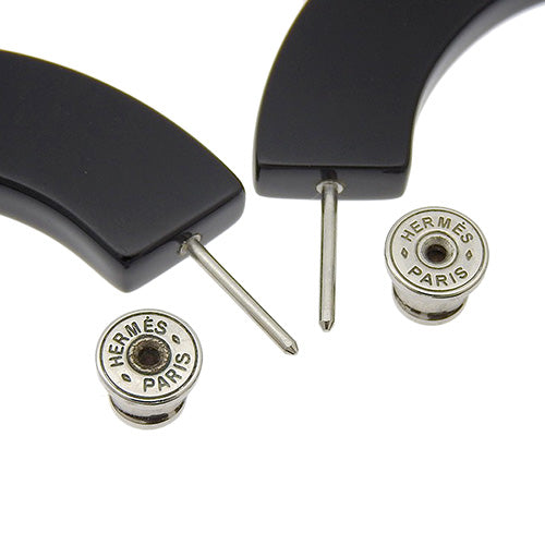 水牛角耳环,配钯金配件