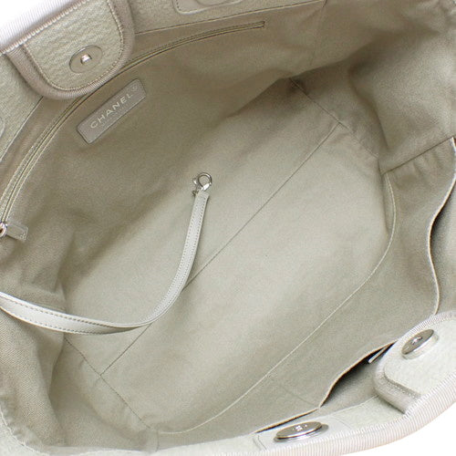 D'Aville Tote MM, Canvas & Leather, Greige & Khaki Gray, A67001, 2-Way Shoulder Bag