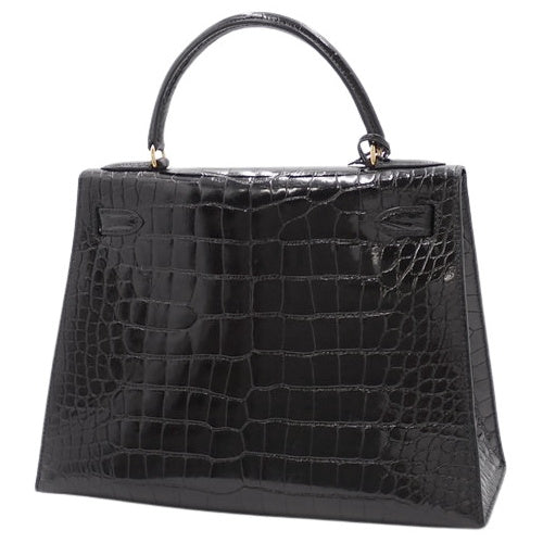 Kelly 28 (External Stitching) Alligator/Crocodile Leather with U Stamp