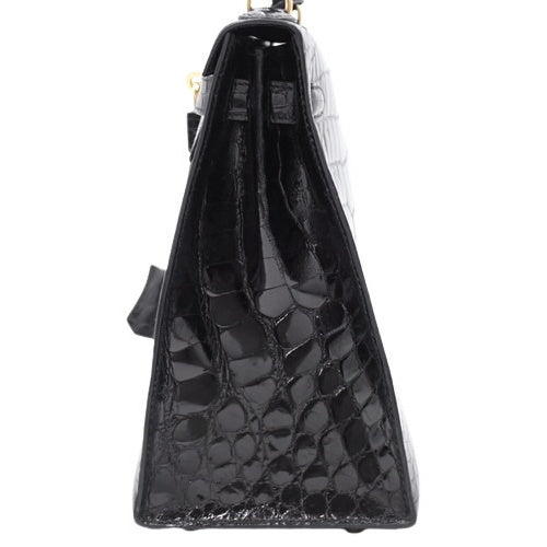 Kelly 28 (External Stitching) Alligator/Crocodile Leather with U Stamp