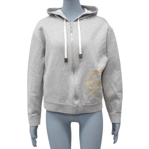 LV Stamp Zip-Up Hoodie RW201 2020 Apparel Fashion Size Small Cotton Nylon