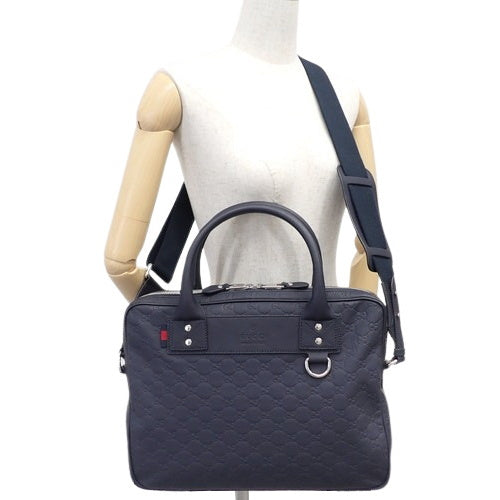Guccissima 公文包手提包通勤包橡胶效果皮革 328937