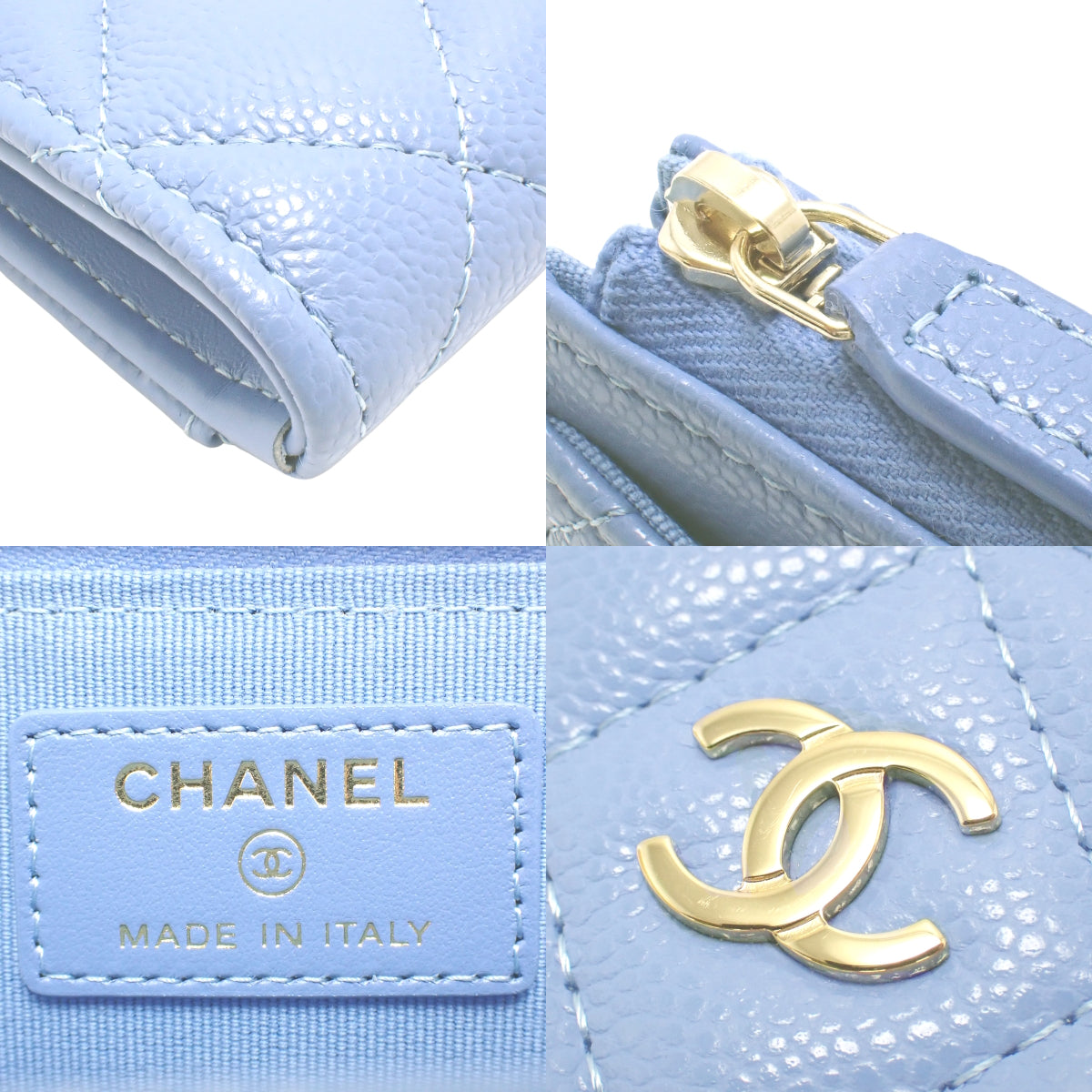 Matelasse Coco Mark Fragment Case Caviar Skin AP3179