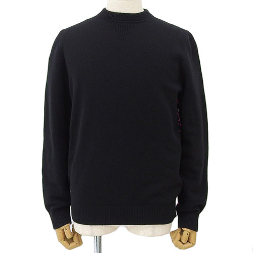 Half and Half Monogram Knit M