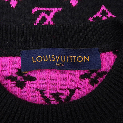 Half and Half Monogram Knit M
