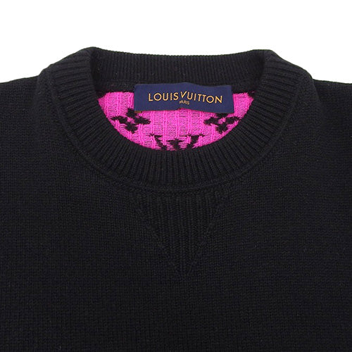 Half and Half Monogram Knit M