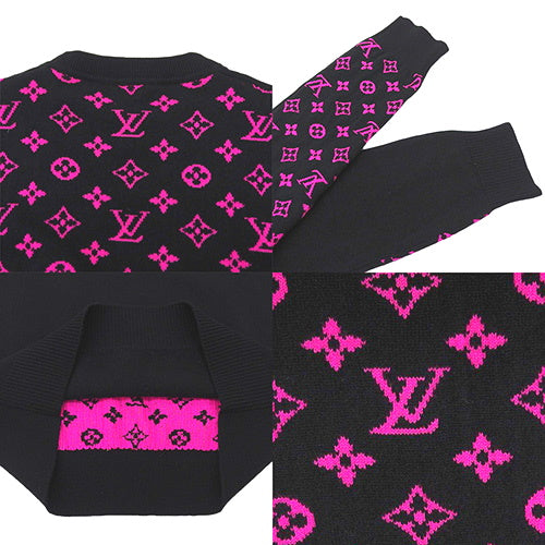 Half and Half Monogram Knit M