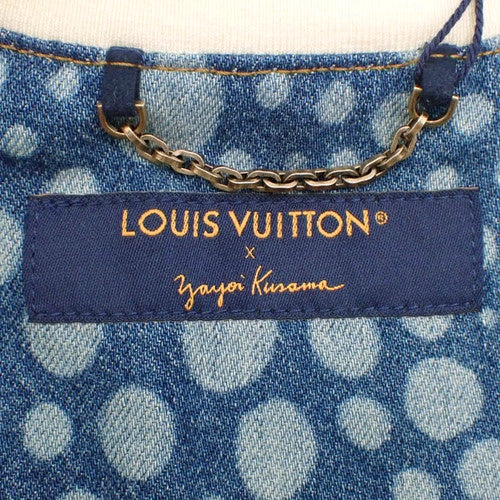 LV×YK インフィニティ ドット デニムシャツ 2023年 M RM232 ベースボールシャツ 草間彌生コレクション コラボ