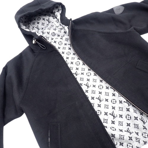 Reversible double-face hoodie, 2025, size 38 RW251, zip-up hoodie, monogram
