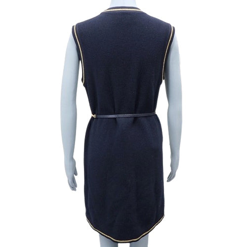 无袖针织连衣裙,S码,配腰带,双G