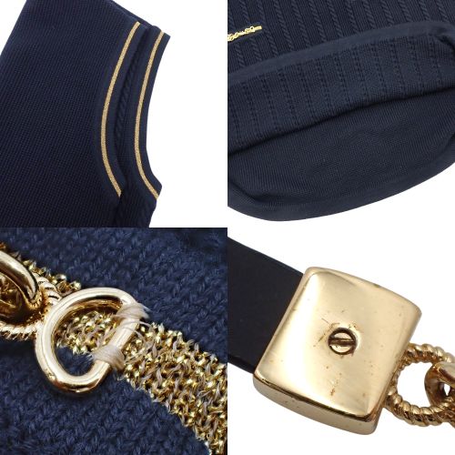 Sleeveless knit dress, size S, with belt, Double G