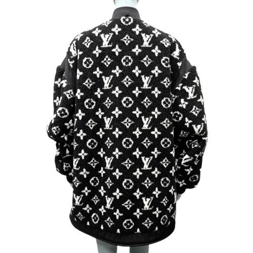 Oversized Monogram Teddy Bomber Jacket 2024, Size 40, RW241
