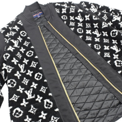Oversized Monogram Teddy Bomber Jacket 2024, Size 40, RW241