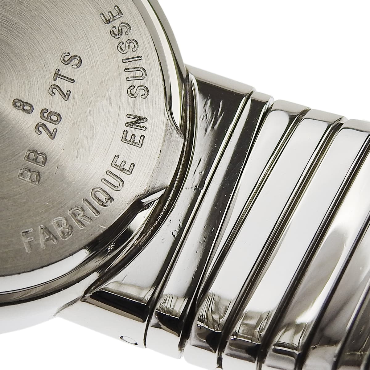 Tubogas BB262TS 不锈钢镶钻石英女表