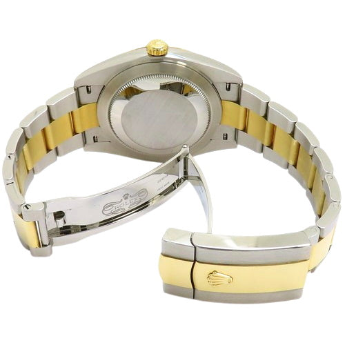 126303 日志型腕表 精钢/黄金 随机编号 自动上链 黑色