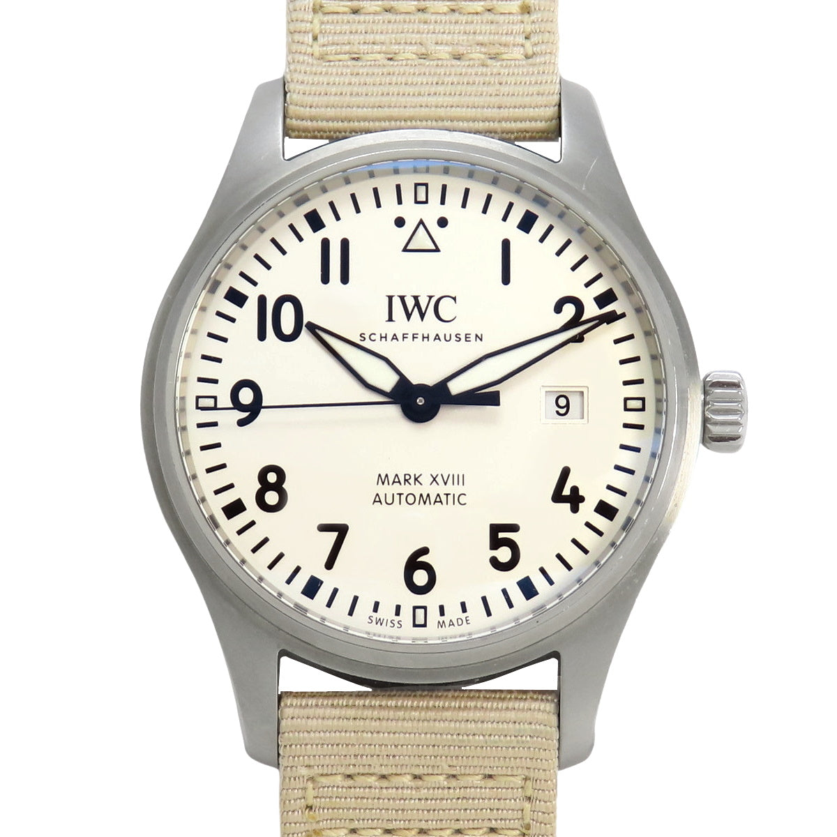 IW327017 パイロットウォッチ マーク18 SS/キャンバス 自動巻き アイボリー