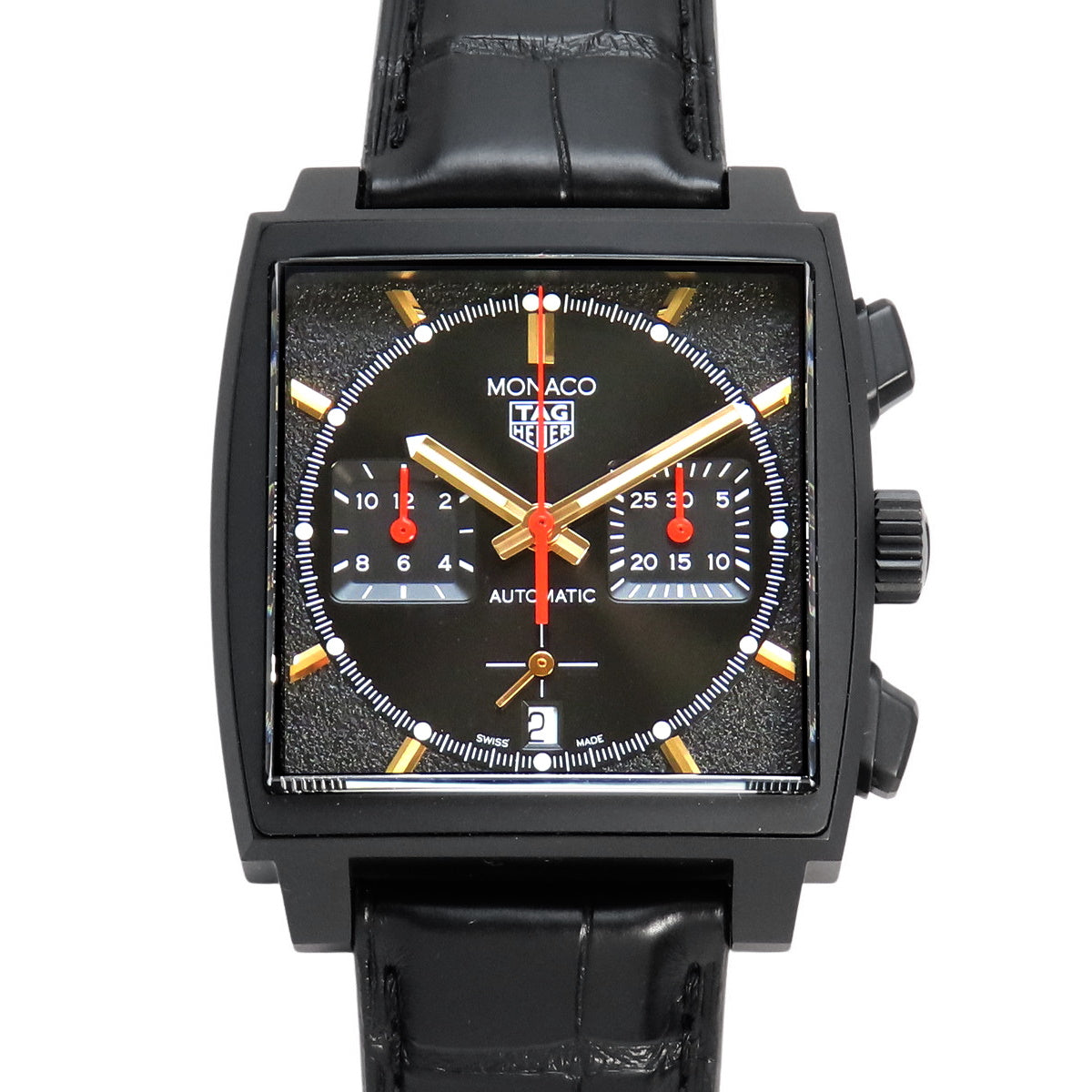 CBL2180.FC6497 モナコ TI/アリゲーター 自動巻き ブラック スペシャルエディション