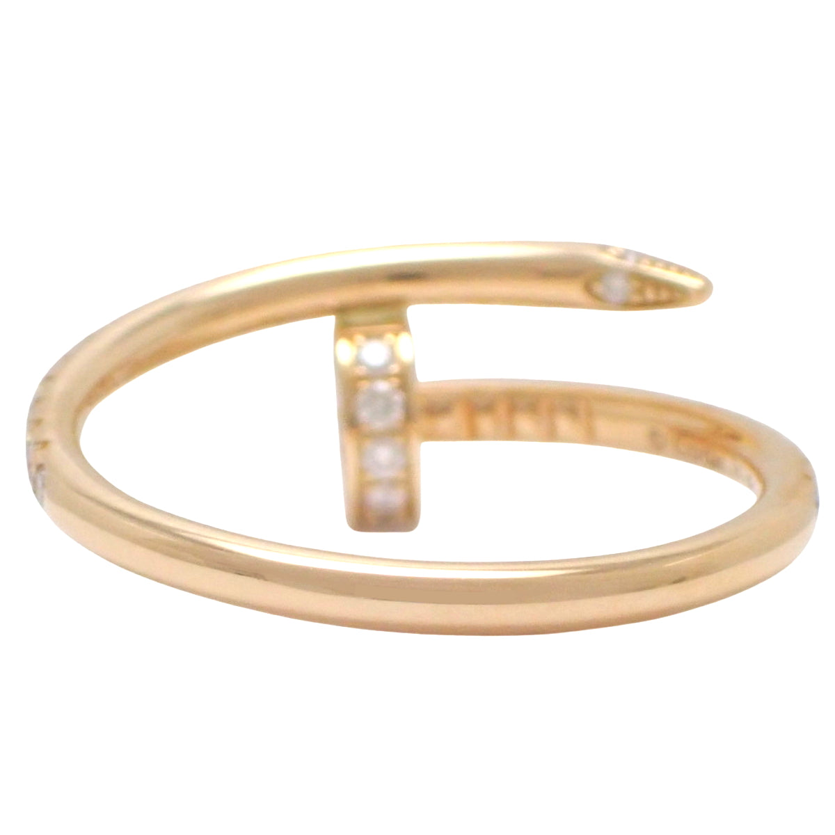 Juste un Clou diamond ring, small model, diamond, 18K pink gold, PG