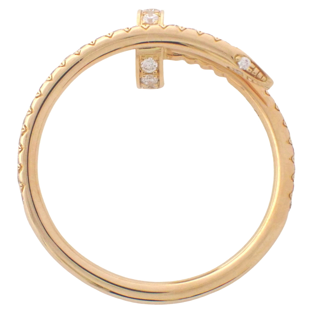 Juste un Clou diamond ring, small model, diamond, 18K pink gold, PG