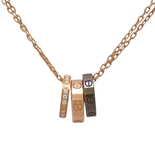 爱心三环 钻石 K18 粉红金 PG 陶瓷