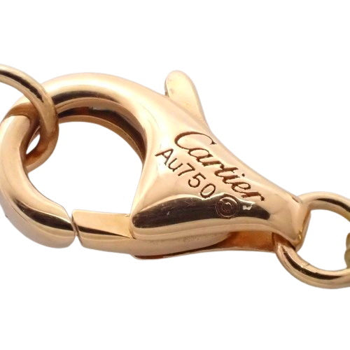 Love Three Hoop Diamond K18 Pink Gold PG Ceramic