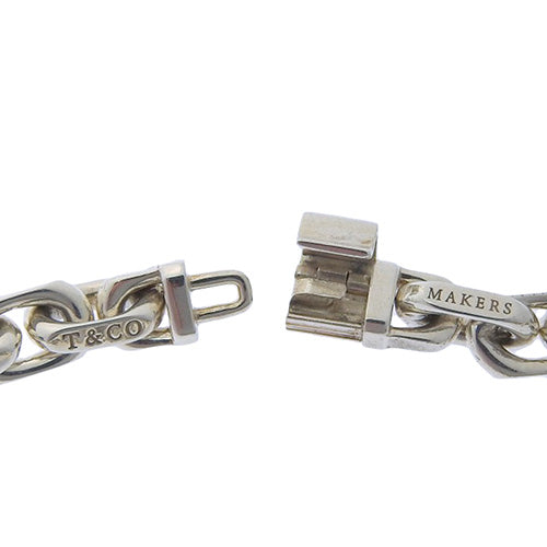 ティファニー1837 メイカーズ ナロー チェーン ブレスレット 63526711 K18 イエローゴールド YG シルバー925 Sv アクセサリー ジュエリー