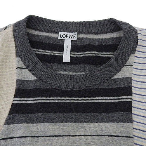 Crazy Pattern Border Knit M