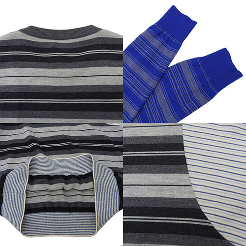 Crazy Pattern Border Knit M