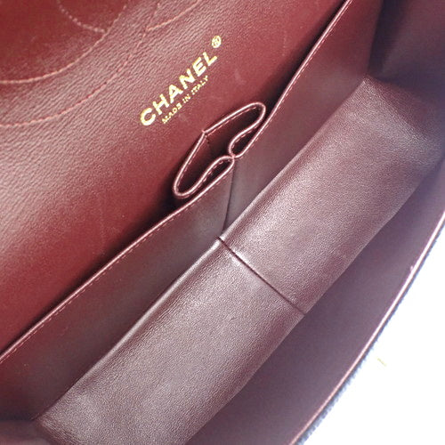 Matelasse Classic Large Handbag, Caviar Skin/Grained Calfskin, Black, A58600-Y01864-C3906, 2-way, Double Flap, Coco Mark.