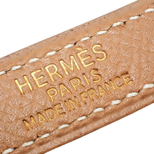 Shoulder strap in natural Epsom leather