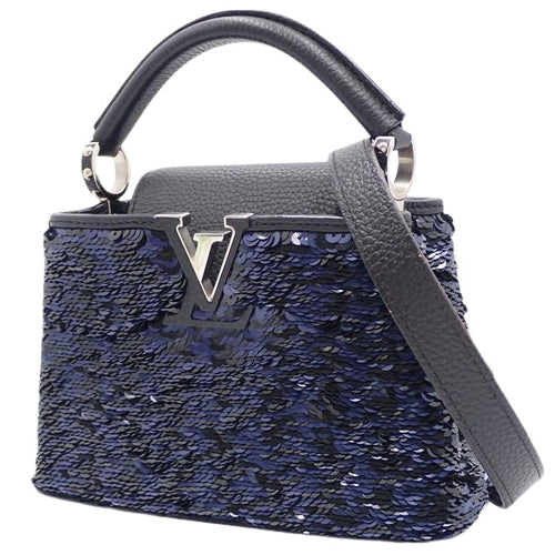 Capucines MINI 亮片 Taurillon 皮革包 M41805