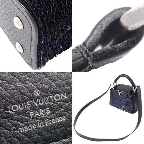 Capucines MINI 亮片 Taurillon 皮革包 M41805