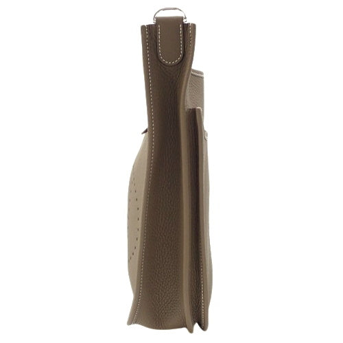 【未使用】エヴリン 3 PM トリヨンクレマンス パラジウム金具 エトゥープ/エトープ シルバー金具 W刻印