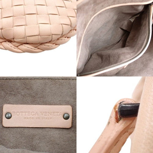 Intrecciato one-shoulder leather hobo bag