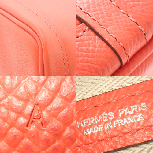 Garden Party PM, Epsom calfskin, palladium hardware, Rose Jaipur color, silver hardware, A stamp.