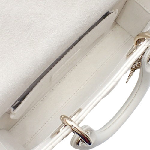 カナージュ Lady D-Joy バッグ スモール 2WAY ショルダー 肩掛け ラムスキン ラテホワイト M0613ONGE_M030(2025年3月現在現行品)