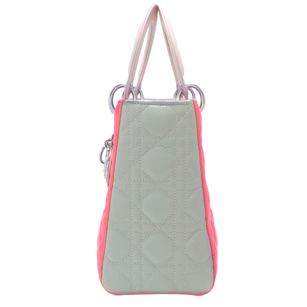 カナージュ Lady Dior レディディオール バッグ ミディアム バイカラー ラムスキン