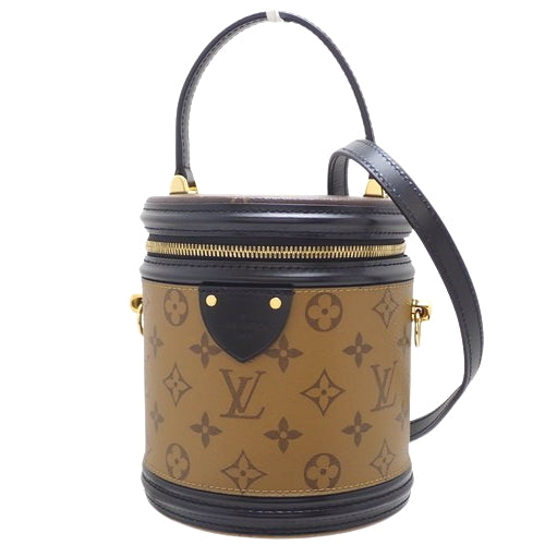 Monogram Reverse Cannes 帆布和小牛皮化妆包,M43986