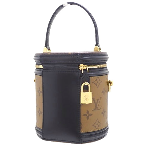 Monogram Reverse Cannes 帆布和小牛皮化妆包,M43986