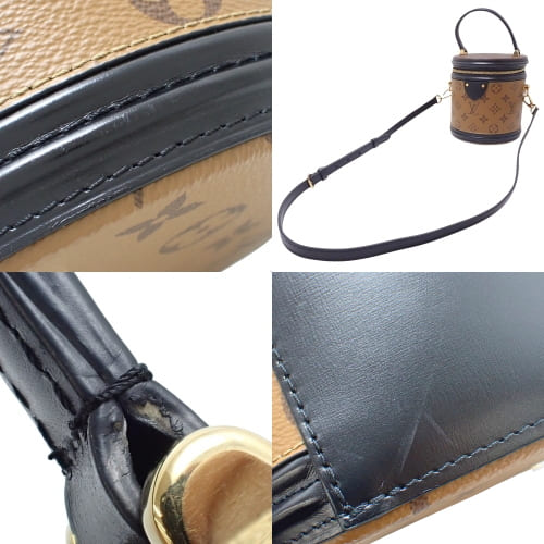 Monogram Reverse Cannes 帆布和小牛皮化妆包,M43986