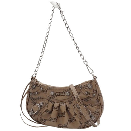 Le Cagole mini bag with chain, leather, 695814
