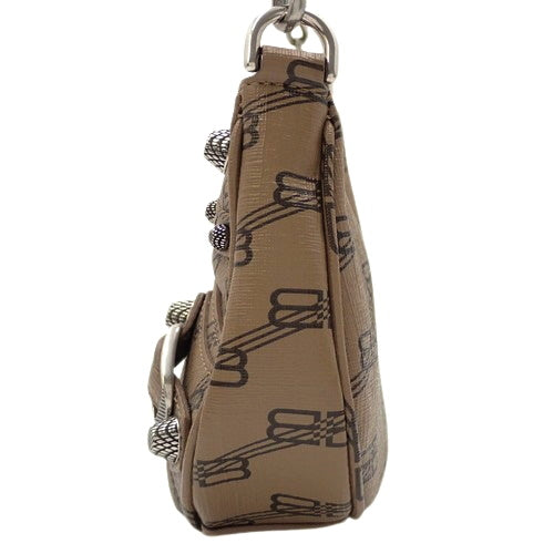 Le Cagole mini bag with chain, leather, 695814