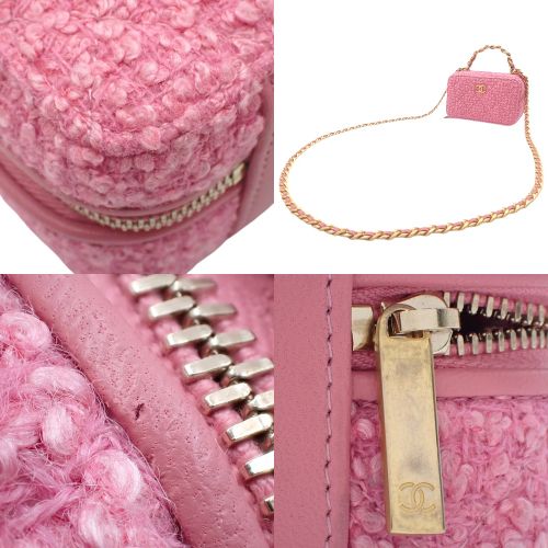 Coco Mark 迷你 Vanity 斜纹软呢链条单肩包