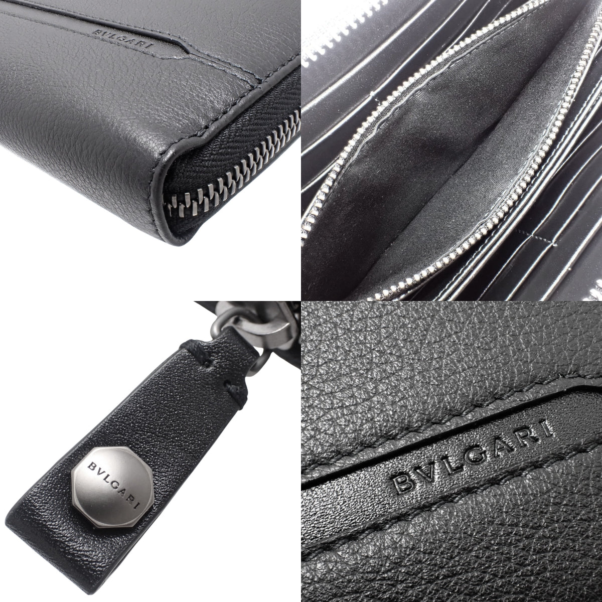 Octo 大号黑色真皮钱包 36968