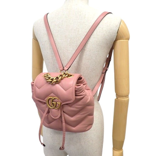 GG Marmont 绗缝迷你皮革背包 777253