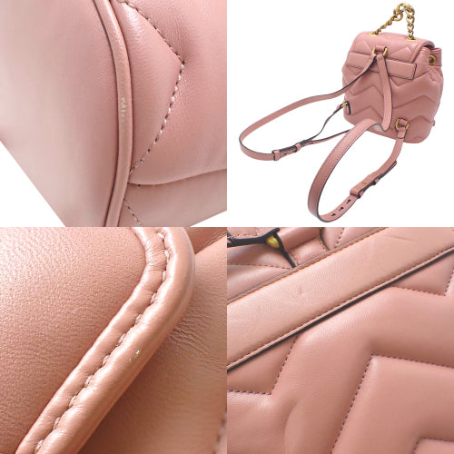 GG Marmont 绗缝迷你皮革背包 777253