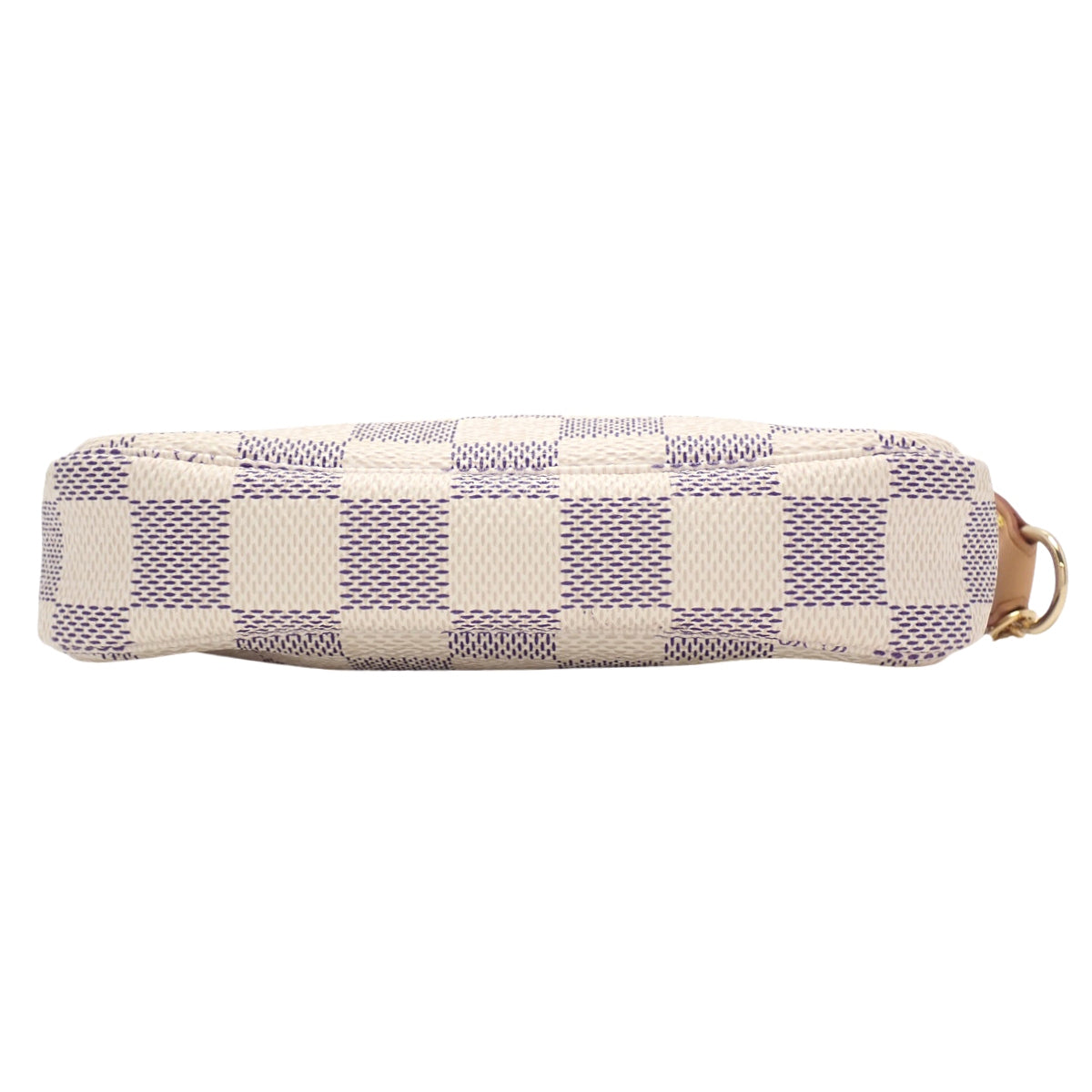 Damier Azur Damier Azur 帆布迷你手拿包配件,象牙色,N58010