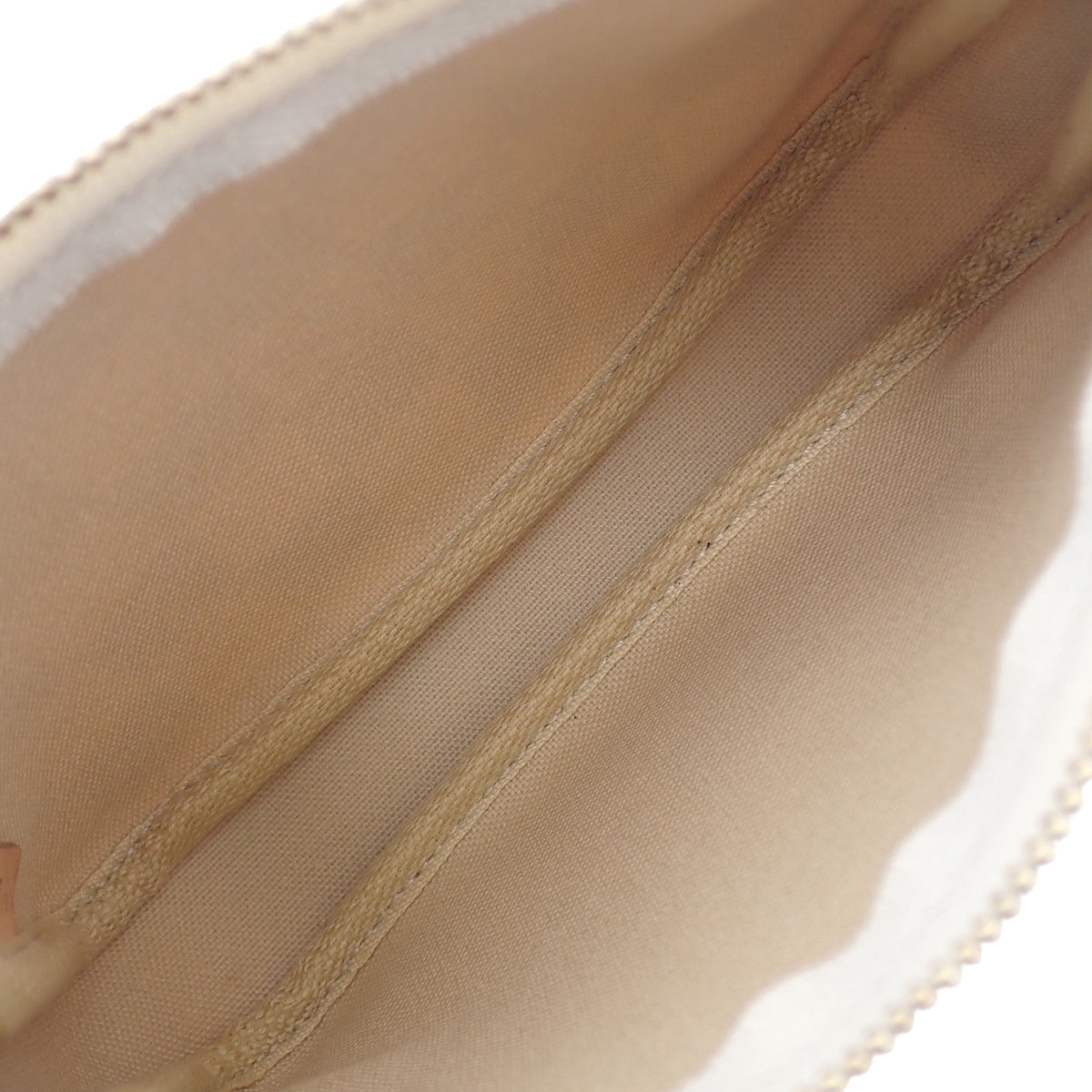 Damier Azur Damier Azur 帆布迷你手拿包配件,象牙色,N58010