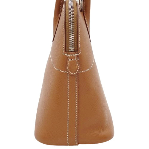 Bolide 27 Epsom leather with palladium hardware and gold accents.