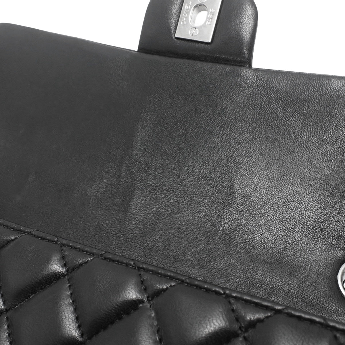 黑色羊皮绗缝 Coco Mark 链条单肩包